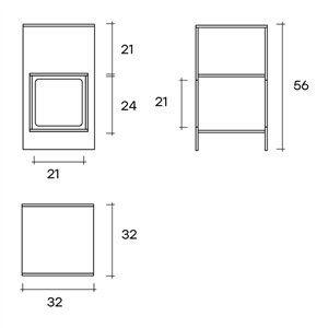 Mesa auxiliar Magique Fiam