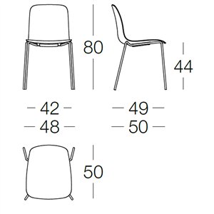 Silla Substance Polipropileno Acero Magis
