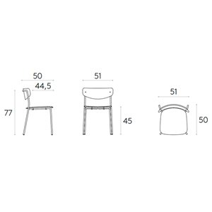 Silla Lea madera Inclass