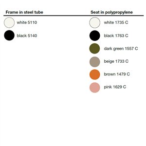 Silla Troy Polipropileno Acero Magis