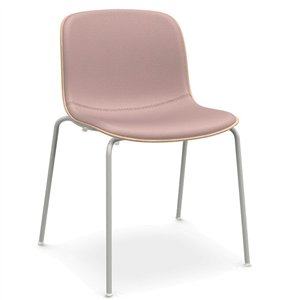 Silla Troy Madera Tapizada Acero Magis