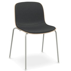 Silla Troy Madera Tapizada Acero Magis