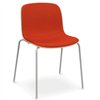 Silla Troy Madera Tapizada Acero Magis