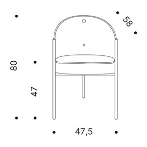 Sillón Costes tapizado Driade