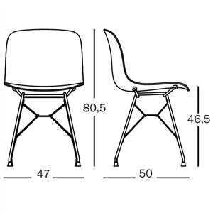 Silla Troy Wireframe Madera Magis