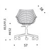 Silla giratoria Meridiana Driade
