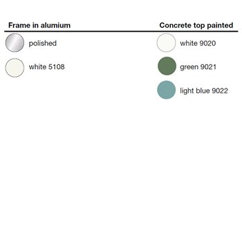 Mesa auxiliar Tambour concrete Magis