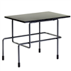 Traffic 45x30: Piedra acrilica gris antracita- Acero Negro 5013