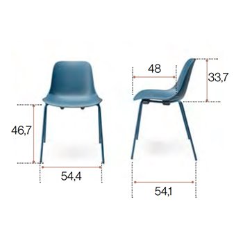 Silla Abril 4 patas esPattio