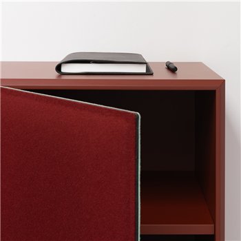 MDF Burdeos 8521 - Fieltro Burdeos burdeos/Verde claro