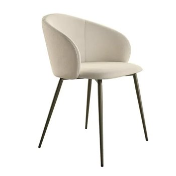 Sillón Rebecca acero Bontempi