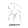 Sillón Rebecca madera Bontempi