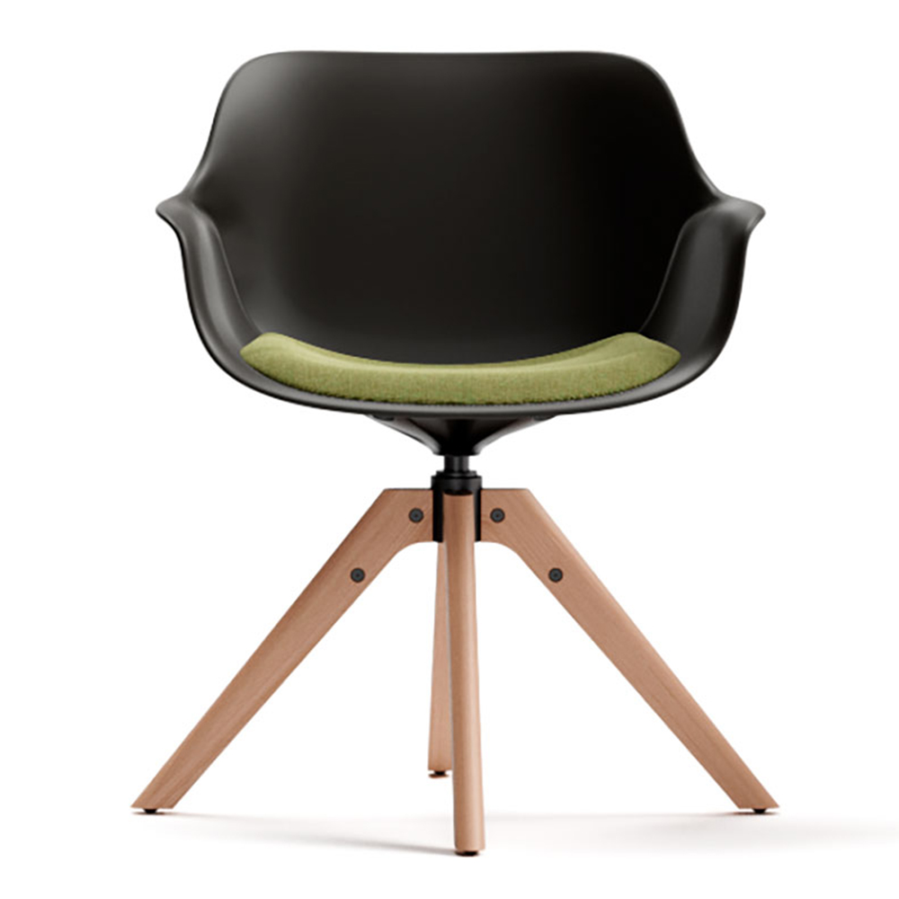 Sillón Abril base piramidal asiento tapizado esPattio