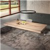 Mesa fija rectangular Air XGlass Lago