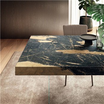 Mesa fija rectangular Air XGlass Lago