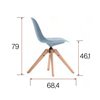 Silla Abril base piramidal madera esPattio