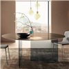 Mesa fija redonda Air cristal Lago