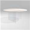 Mesa fija redonda Air XGlass Lago