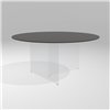 Mesa fija redonda Air XGlass Lago