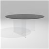 Mesa fija redonda Air XGlass Lago