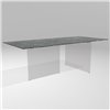 Mesa fija rectangular Air XGlass Lago