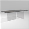 Mesa fija rectangular Air XGlass Lago