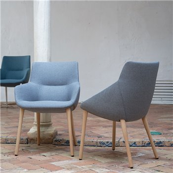 Silla Bow Chair 4 patas madera esPattio