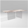 Mesa fija cantos redondeados Air Soft XGlass Lago