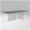 Mesa fija cantos redondeados Air Soft XGlass Lago
