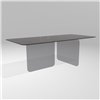 Mesa fija cantos redondeados Air Soft XGlass Lago