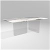 Mesa fija cantos redondeados Air Soft XGlass Lago