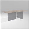 Mesa fija cantos redondeados Air Soft XGlass Lago