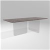 Mesa fija cantos redondeados Air Soft XGlass Lago