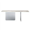 Mesa fija cantos redondeados Air Soft XGlass Lago