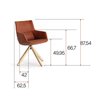 Sillón Bow Chair base piramidal madera esPattio
