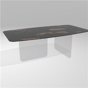 Mesa fija perfilada Air Soft XGlass Lago