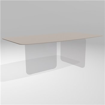 Mesa fija perfilada Air Soft XGlass Lago