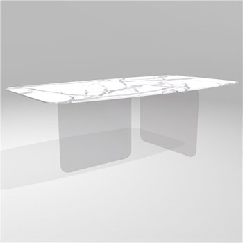 Mesa fija perfilada Air Soft XGlass Lago