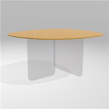 Mesa fija órganica Air Soft cristal Lago