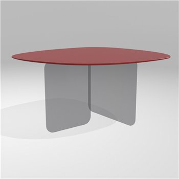 Mesa fija órganica Air Soft cristal Lago