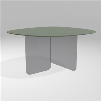 Mesa fija órganica Air Soft cristal Lago