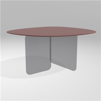 Mesa fija órganica Air Soft cristal Lago