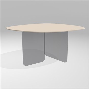 Mesa fija órganica Air Soft cristal Lago