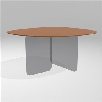 Mesa fija órganica Air Soft cristal Lago