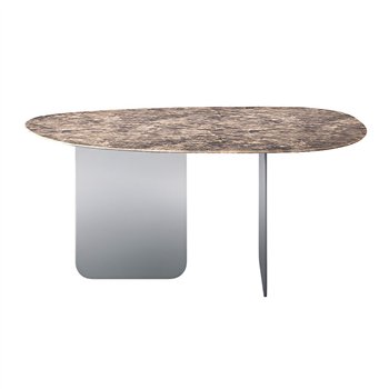 Mesa fija órganica Air Soft XGlass Lago