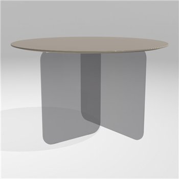 Mesa fija redonda Air Soft cristal Lago