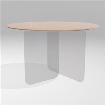 Mesa fija redonda Air Soft cristal Lago