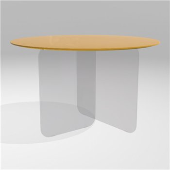 Mesa fija redonda Air Soft cristal Lago