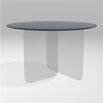 Mesa fija redonda Air Soft cristal Lago