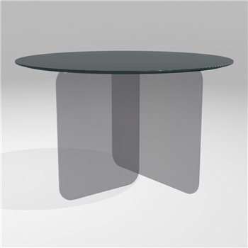 Mesa fija redonda Air Soft cristal Lago